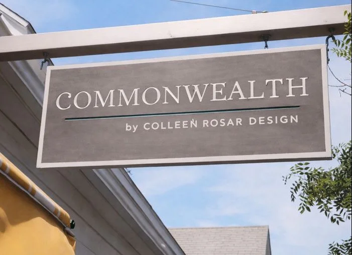 Custom dimensional storefront sign for Commonwealth — designed and crafted by Frenchtown Signs in Frenchtown, NJ
